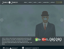 Tablet Screenshot of jamesandjamesy.com